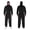 Black, variant on Disposable Coverall with Hood, Waist Zipper Front for Spray Painting Industrial(XL, Green)