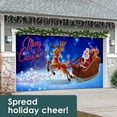 thumbnail image 4 of 7' x 16' Magical Santa’s Reindeer Christmas Double Garage Door Banner - Festive Holiday Décor, 4 of 5
