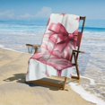 thumbnail image 5 of ZFLMY Flamingo Bows Painting Microfiber Beach Towel - Quick Dry & Ultra Compact, Oversized 55.1x27.6, for Swimming, Camping, Yoga 55.1x27.6in, 5 of 7