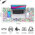 thumbnail image 5 of Long Mouse Pads for Desk,Pioneer Flower Floral Print Pattern Desk Mats on Top Of Desks, Desk Mouse Pad Extra Large with 3mm Non-Slip Base and Stitched Edge for Gaming,Office,Work,Home 35.4"x15.7", 5 of 6