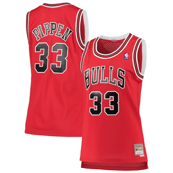Women's Mitchell & Ness Scottie Pippen Red Chicago Bulls 1997/98 Hardwood Classics Swingman Jersey