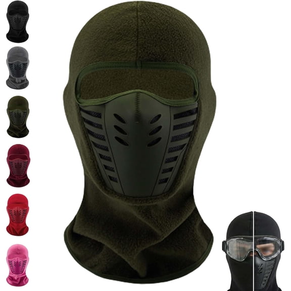 Winter Rider Warm Anti-Haze Balaclava, Fog-Free Winter Sport Balaclava, Fleece Lined Full Face Mask,Windproof, Thickened, and Thermal Balaclava