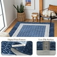 thumbnail image 2 of Haperlare Geometric Runner Rugs for Hallway Non Slip Low Pile Entryway Rugs Indoor Floor Mat 2'x6',Blue, 2 of 7