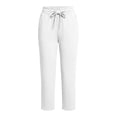 thumbnail image 5 of Khunlpohl Capris Pants for Women Drawstring Elastic Waist Joggers Pant Straight Leg Casual Capri Pant with Pockets, 5 of 5