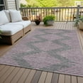 thumbnail image 6 of Addison Rugs Chantille Indoor/Outdoor Transitional Geometric Gray Washable Rectangle Rug, 3' x 5', 6 of 6