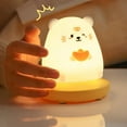 thumbnail image 3 of 1 Ensemble Veilleuse Rechargeable Sans Éblouissement Apparence Adorable Luminosité Réglable Lampe LED Dessin Animé Cadeaux pour Bébé à la Maison, 3 of 10