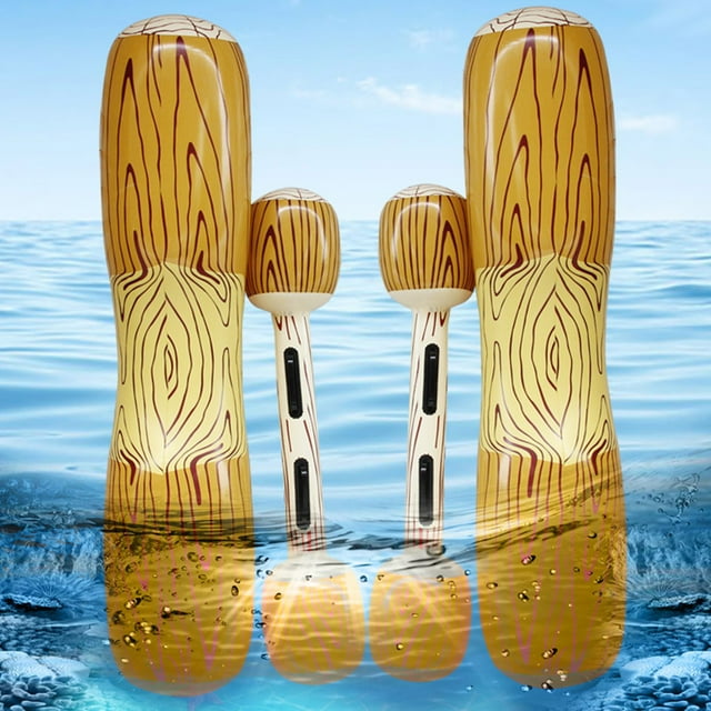Inflatable Water Toy Floating Raft Portable For Water Sports, Pool Party, Games Log Rafts