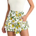 thumbnail image 2 of Yoga Shorts for Women High Waist Lightweight Stylish Print Side Pocket Gym Shorts for Workout Wear Multicolour L, 2 of 5