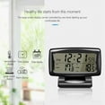 thumbnail image 5 of Car Clock Thermometer with Precise Digital Compass, Indoor Outdoor Temperature, Time Date Humidity Display, Multi-function Device for Dashboard, 5 of 5