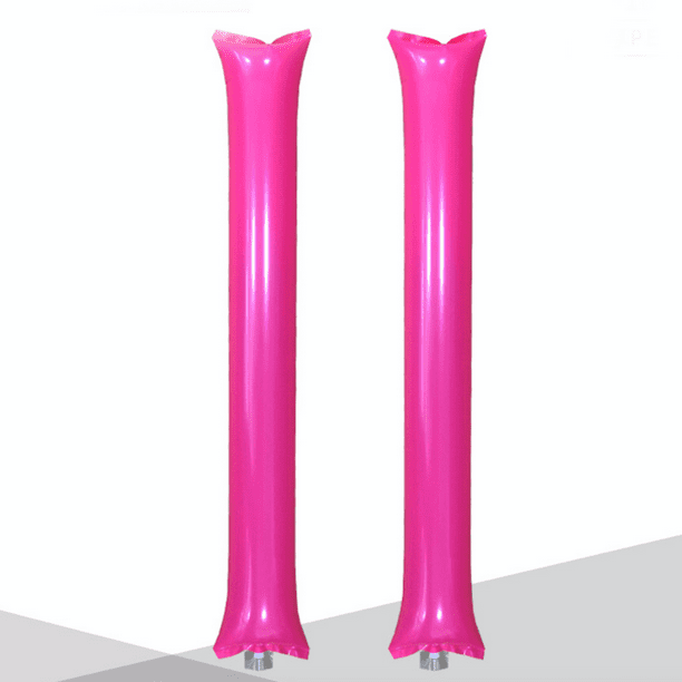 Aplaudidores Inflables, Sin Impresion, 60 Piezas o 30 Pares Para Hacer Ruido Ideal Para Partidos en rosa