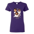 thumbnail image 1 of If It's Not a Collie It's Just a Dog Gift | Womens Dog Lover Graphic T-Shirt, Purple, Large, 1 of 4