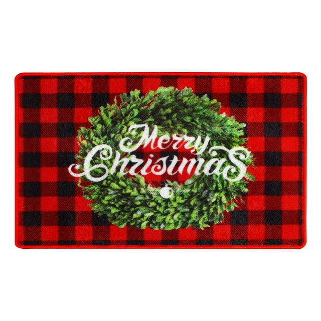 TIELUTT Christmas Doormat Front Door Decoration Christmas Decoration Throw Blanket for Women Light Carpet Merry Home Area Rug All the Feels Blanket Cold Throw Blanket