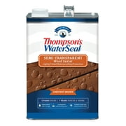 Thompson's WaterSeal TH.092301-16 Semi-Transparent Wood Sealer Stain, Chestnut Brown, 1 Gallon, (1 Piece, 1 Pack)