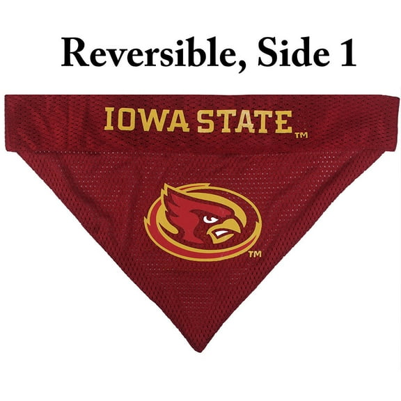 Pets First Collegiate Iowa State Reversible Bandana -Home & Away Mesh & Premium Embroidery For Dogs & Cats