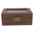 thumbnail image 1 of Wooden Watch Box, Watch Display Case Beautiful Vintage Pattern Right Size 3 Slots  For Watches, 1 of 8