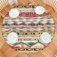 thumbnail image 2 of Elastic Hem Round Table Cover Bohemian Style, Floral Pattern Stretch Cloth for 38-42 Inch Tables, All-Purpose Decor, 2 of 7