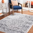 thumbnail image 2 of SAFAVIEH Toscana Dashiell Medallion Polyester Area Rug, Ivory/Grey, 5'3" x 7'6", 2 of 8