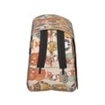 thumbnail image 3 of Disketp Colorful Owls Estuche de Lápices de Doble Capa con Tapa Abatible y Cremallera, Organizador Escolar para Adolescentes y Adultos, 3 of 7