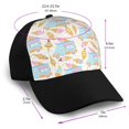thumbnail image 2 of Yiaed Icecream Truck Print Baseball Cap Dad Hat Polo Style Plain Blank Adjustable Size, 2 of 5