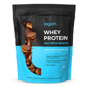 Legion Athletics Whey Protein Concentrate Powder, Dutch Chocolate, 20g Protein, 4.4g BCAAs, 9g Essential Amino Acids per Serving, 30 Servings, Naturally Sweetened & Flavored