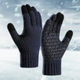 thumbnail image 2 of Big Clearance! Gloves for Cold Weather, Baberdicy Men Gloves Winter Fleece Reinforced Knitted Wool Cycling Screen Gloves Winter Gloves, 2 of 3