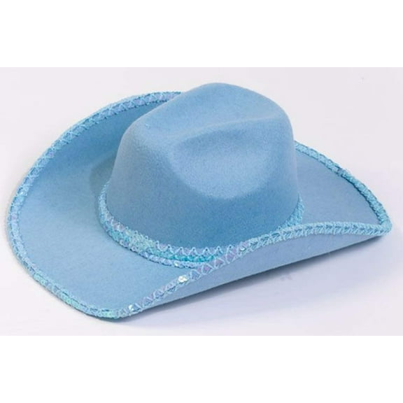 Fun World White Sequin Cowboy Hat - Child, Pink, Size One Size