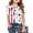 Z#White1306, variant on Byoo Graphic Tee Shirt for Toddler Girl American Flag Heart Printed Short-Sleeve Pullover Tshirt Independence Day Top， 3-4 Years