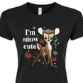 thumbnail image 3 of Disney Bambi - Christmas - I'm Snow Cute - Juniors Fitted Graphic T-Shirt, 3 of 5