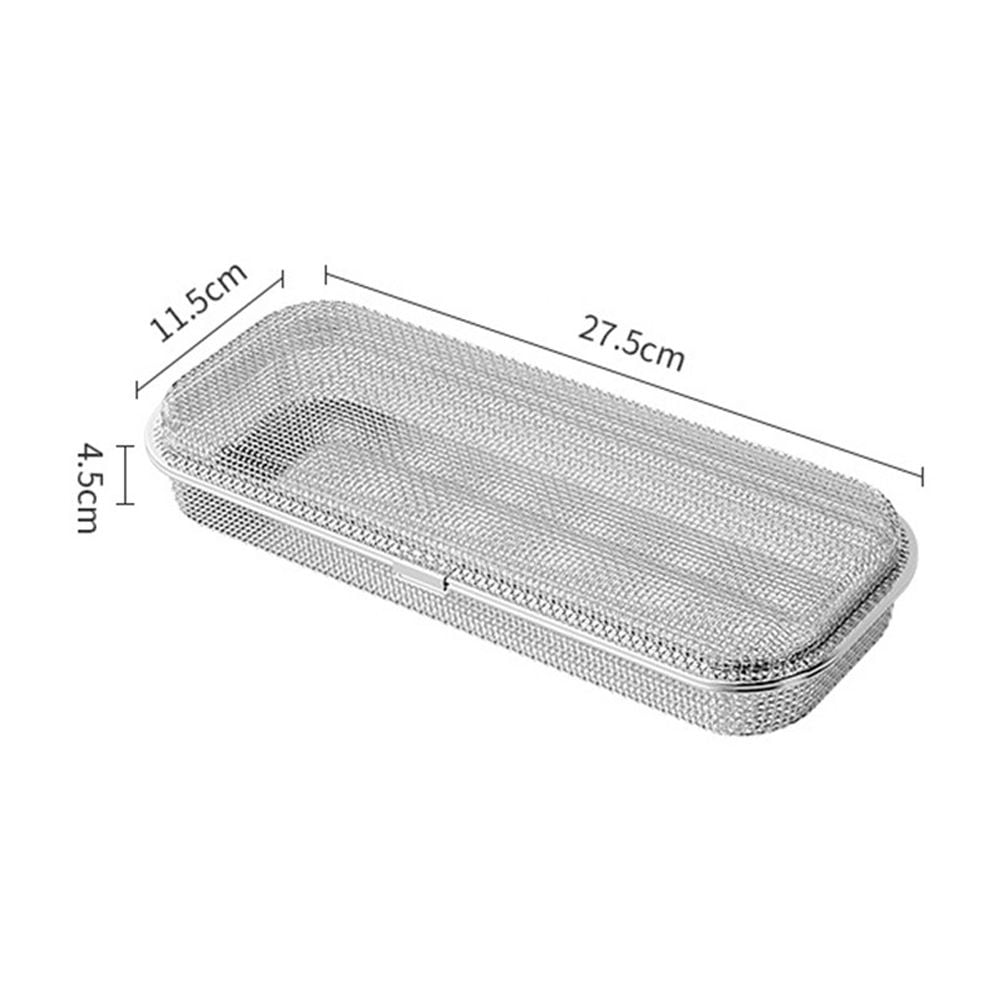 Shimoyama New Food- Grade Stainless Steel Metal Brackets Dishwasher Tableware Basket Cage For Small Items,Fork Spoon Chopsticks