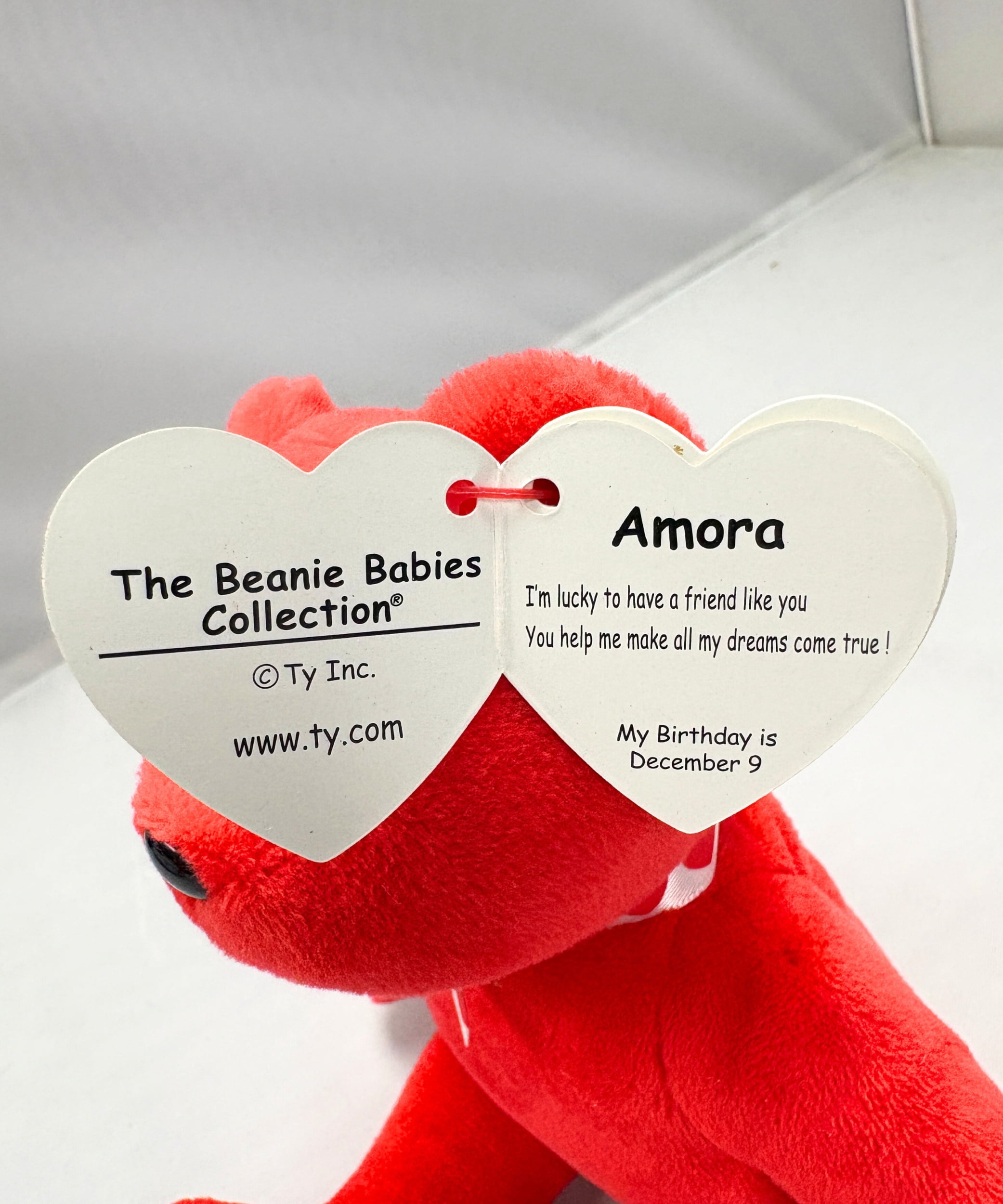 Ty Beanie Baby - Amora the Teddy Bear - Stuffed Animal - Walmart.com