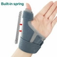 thumbnail image 3 of Tnobhg Sports Thumb Support Brace Built-in Spring Finger Protection Wrist Guard Thumb Spica Splint for Pain Relief Breathable Sponge Thumb Protector for Arthritis Tendonitis Sprains Strains, 3 of 8