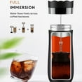 thumbnail image 3 of RUISINERY Portable Coffee Press Coffees Maker 320ml Capacity Stainless Steel Travel Mugs Outdoors Coffees Brewer, 3 of 7