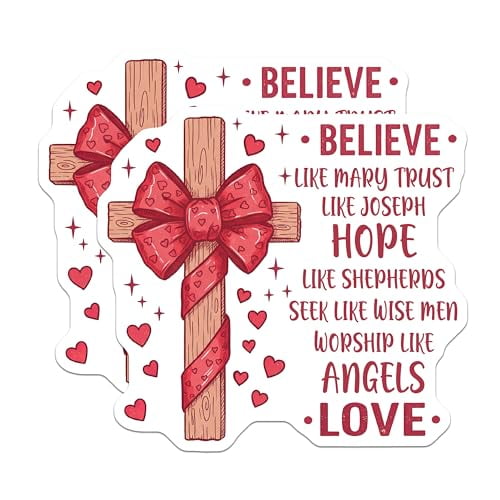 (2 Pack) Christian Inspirational Magnets - Religious Quotes - Faith and Hope ations - 5" On Longest Side - for Cars, Fridges, Toolboxes - Made in USA - MAG4113