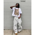 thumbnail image 4 of Y2k Embroidered Gray Casual Pants Camo Functional Tactical Functional Men's Women's Premium Jogging Drawstring Sweatpants, 4 of 5
