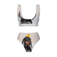 thumbnail image 6 of Rocae Dachshund Sitting in Bathtub for Bikini Set for Women Two Piece Sexy High Swimsuits Split Crossover Bikini Small, 6 of 9