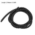 thumbnail image 2 of Uxcell 12mmx14mm Flexible Spiral Tube Cable Manage Cord 2 Meters Length Black, 2 of 5