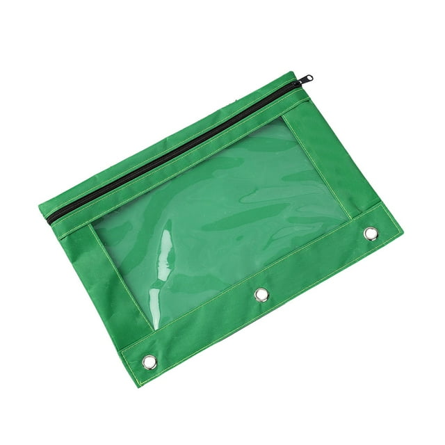 Youkk Durable Zippered Pouch For Storing And Carrying Important Files Stylish Folders Green 1Set