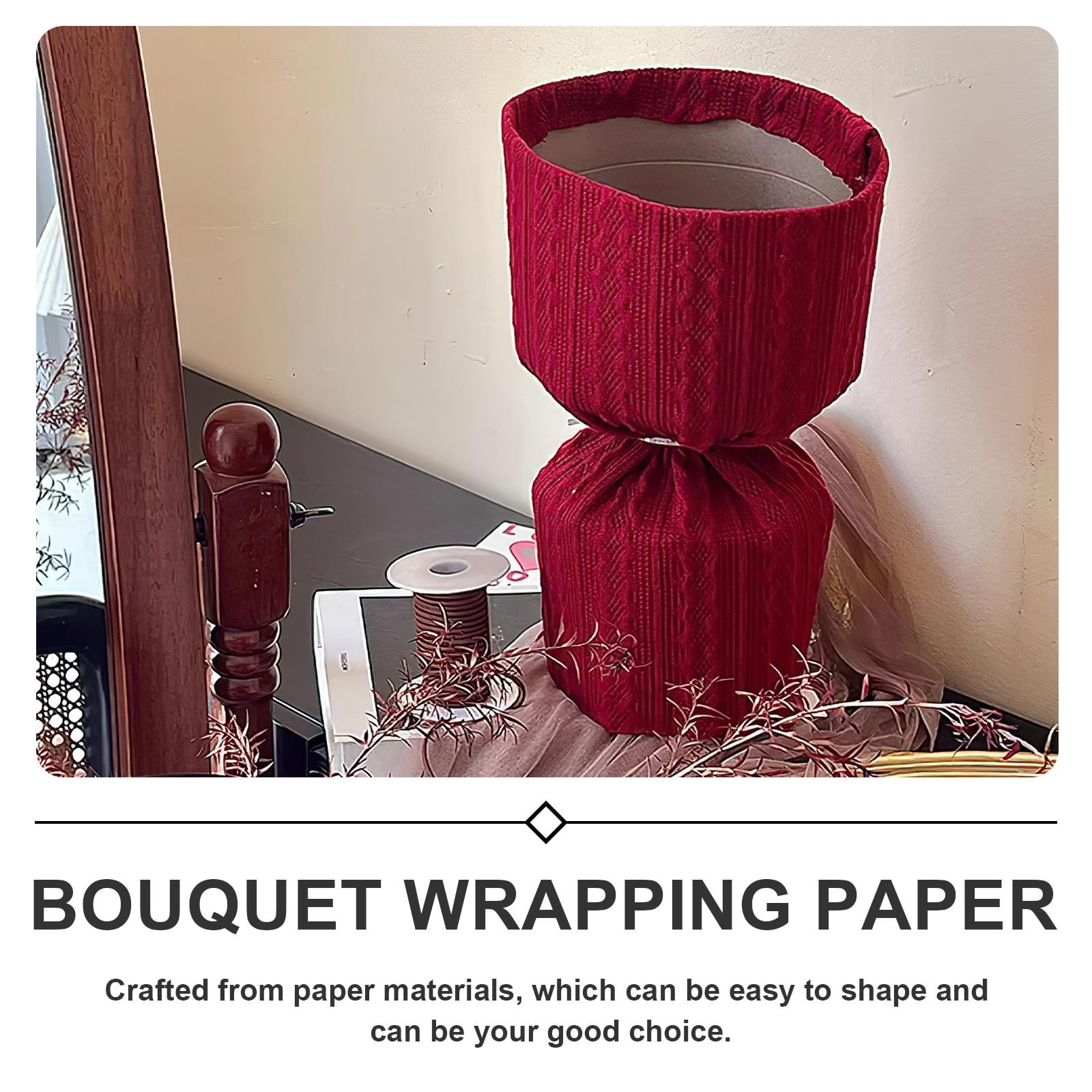 LABSERRON Bouquet Holder Sheet White Paper for Daily Use Elegant and Easy to Shape