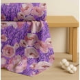 thumbnail image 4 of Soimoi Purple Cotton Voile Fabric Branch & Peach Flower Watercolor Print Fabric by Yard 42 Inch Wide, 4 of 7