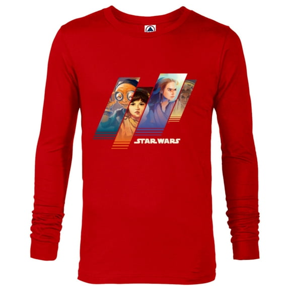Stars Wars Maz Rose Rey and Adi Women of Star Wars - Long Sleeve T-Shirt for Men - Customized-New Red