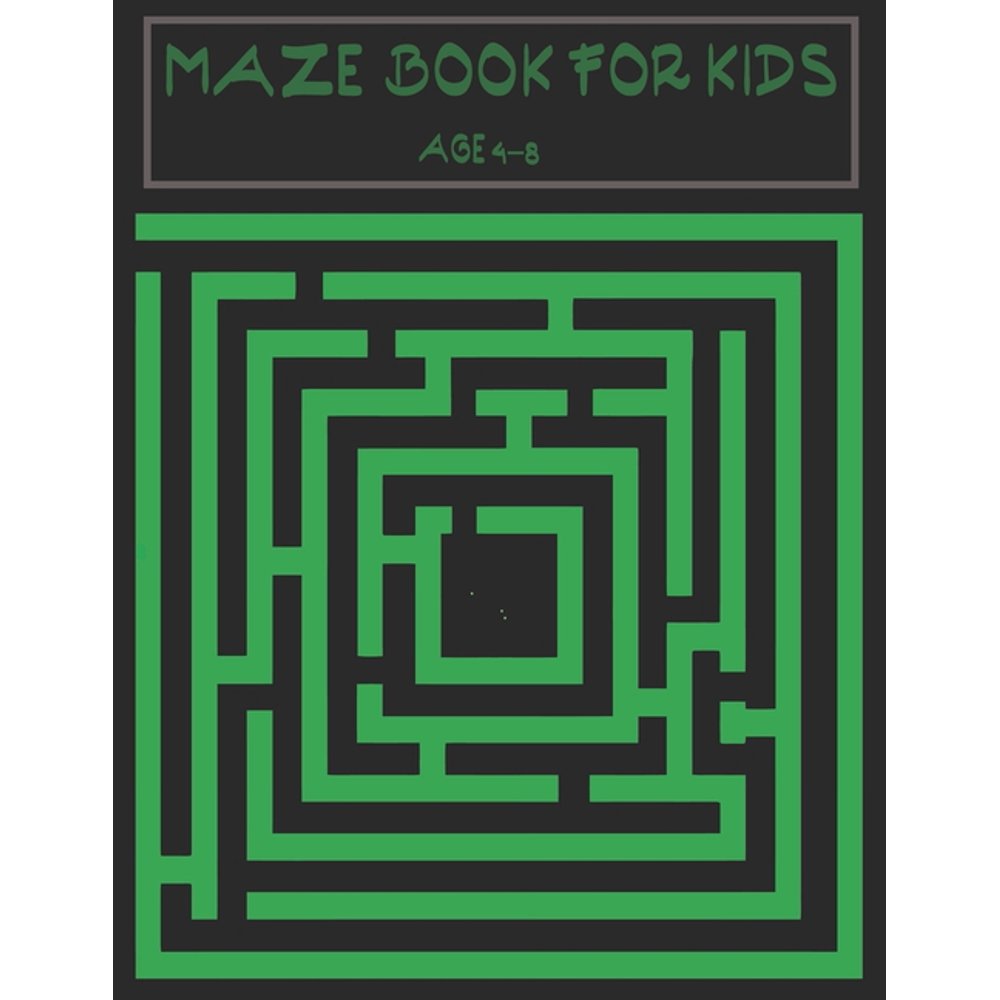 Maze book for kids age 48 A maze activity book for kids. Great for