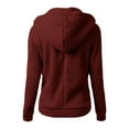 thumbnail image 5 of bnaln Womens Oversized Hoodies Long Sleeve Fuzzy Pullover Sherpa Fleece Jackets Solid Color Sport Hoodie Cozy Athletic Sweatshirt Dressy Casual Lightweight Jackets Coats with Pocket, 5 of 5