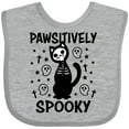 thumbnail image 3 of Inktastic Pawsitively Spooky Skeleton Cat with Ghosts and Crosses Boys or Girls Baby Bib, 3 of 4