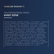 Vaseline Radiant X Even Tone for Dark Spots, Nourishing Body Lotion With 1% Niacinamide, Coconut Oil & Vitamin C, 11 fl oz