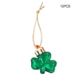 thumbnail image 4 of 12 piezas de decoraciones para el árbol del día de San Valentín Día de San Patricio Patio trasero Jardín Trébol Buena suerte Trébol Adorno Ropa, zapatos y accesorios Miscelánea mate Jumpingount AP008830-03B, 4 of 6