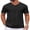 Black, variant on Mens V Neck T Shirts Cotton Short Sleeve Casual Summer Shirts Basic T Shirt