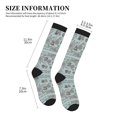 thumbnail image 4 of Sikiie Pirate Adventure Map 1 Pairs Compression Socks for Men and Women 15-20 mmHg Running Support Socks, 4 of 7