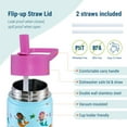 thumbnail image 5 of Wildkin Kids 14 oz Stainless Steel Water Bottle (Mermaids), 5 of 7