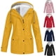 thumbnail image 1 of Chubasquero impermeable para mujer, talla grande, ligero, con cremallera, cortavientos con capucha y bolsillo, 1 of 3