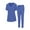 CEIL BLUE, variant on Women's Jogger Scrub Set 8 Pocket Cool Stretch Uniform Set
